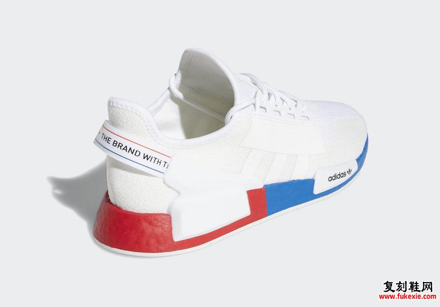 adidas NMD R1 V2 White Red Blue FX4148发售日期