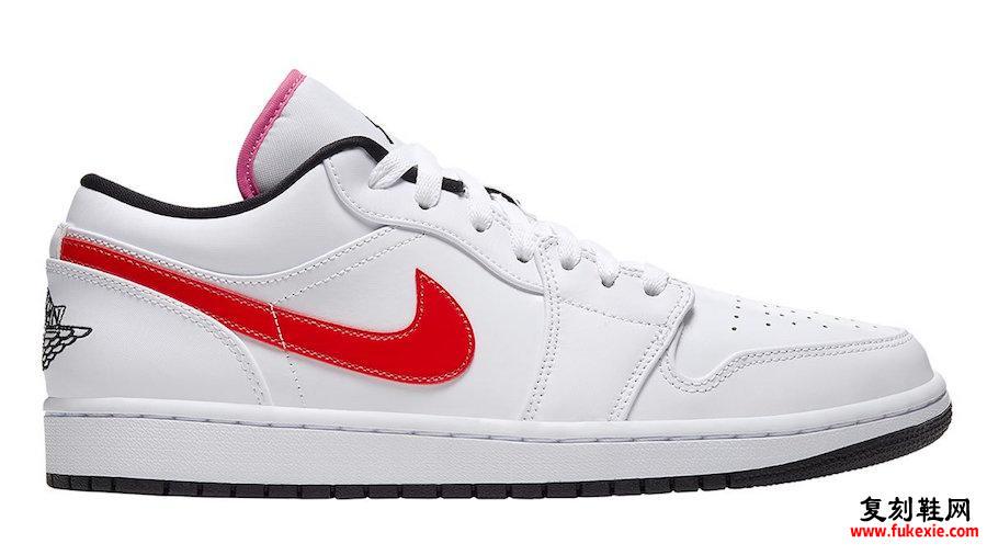 Air Jordan 1 Low White Multi-Color CW7009-100发售日期