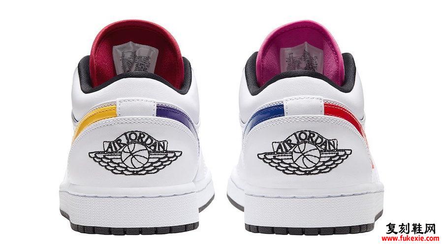 Air Jordan 1 Low White Multi-Color CW7009-100发售日期