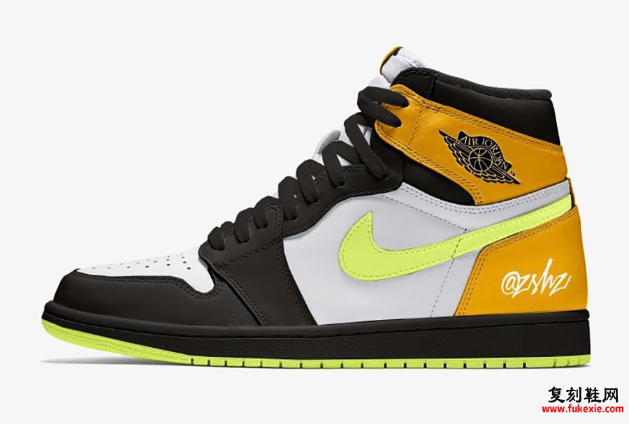 Air Jordan 1 White Volt University金黑色555088-118发售日期信息