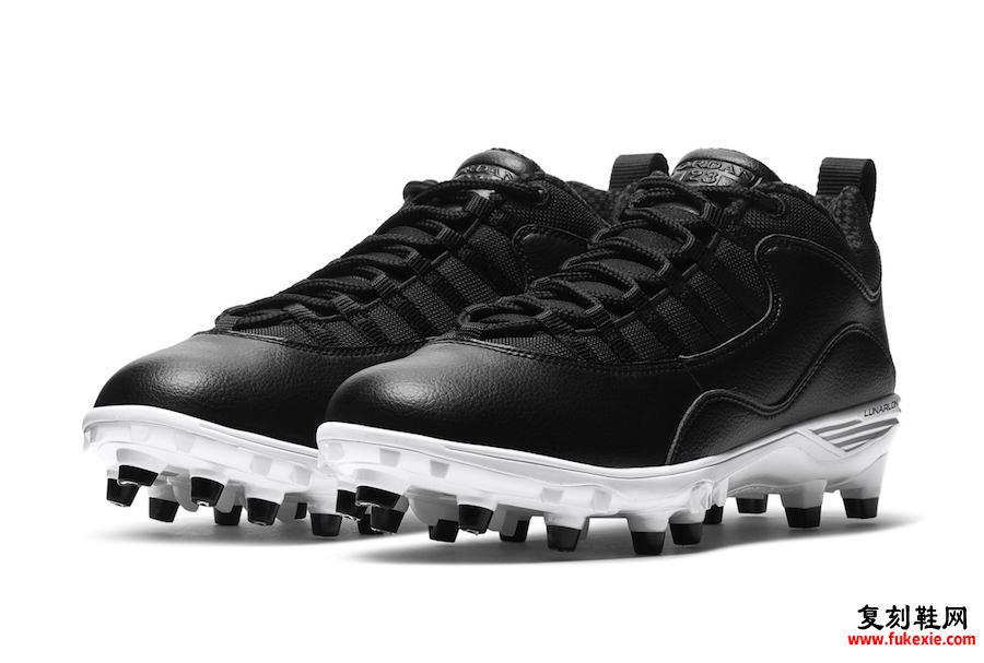 Air Jordan 10 Black White Baseball Cleats发售日期