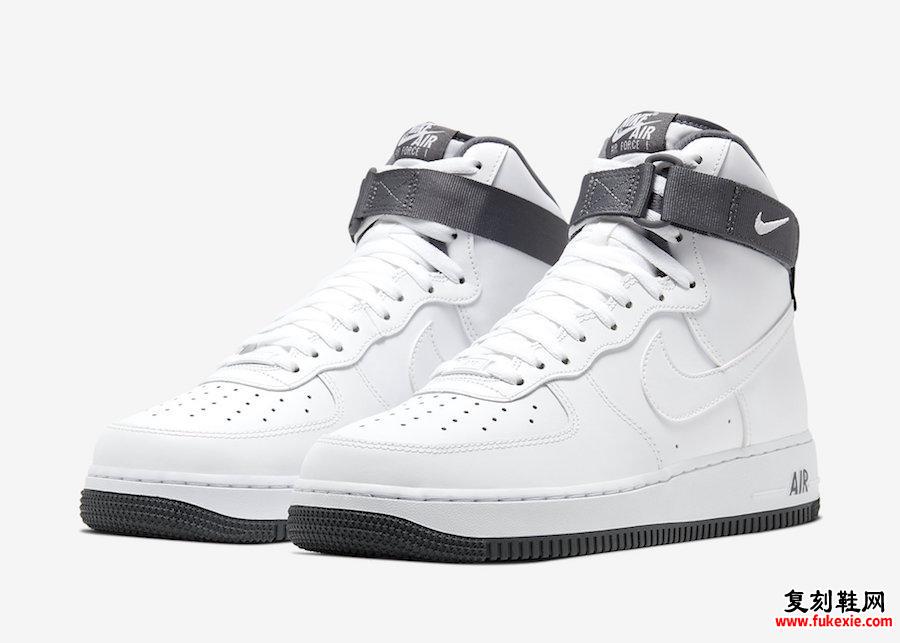 Nike Air Force 1 High White Charcoal CD0910-100发售日期