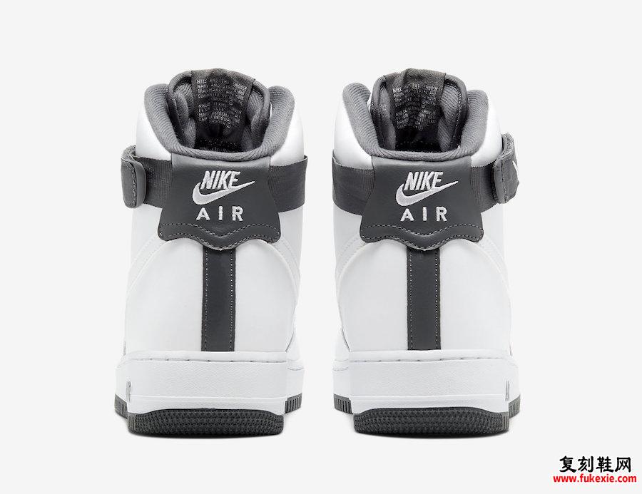 Nike Air Force 1 High '07'White Charcoal'现已上市 货号：CD0910-100