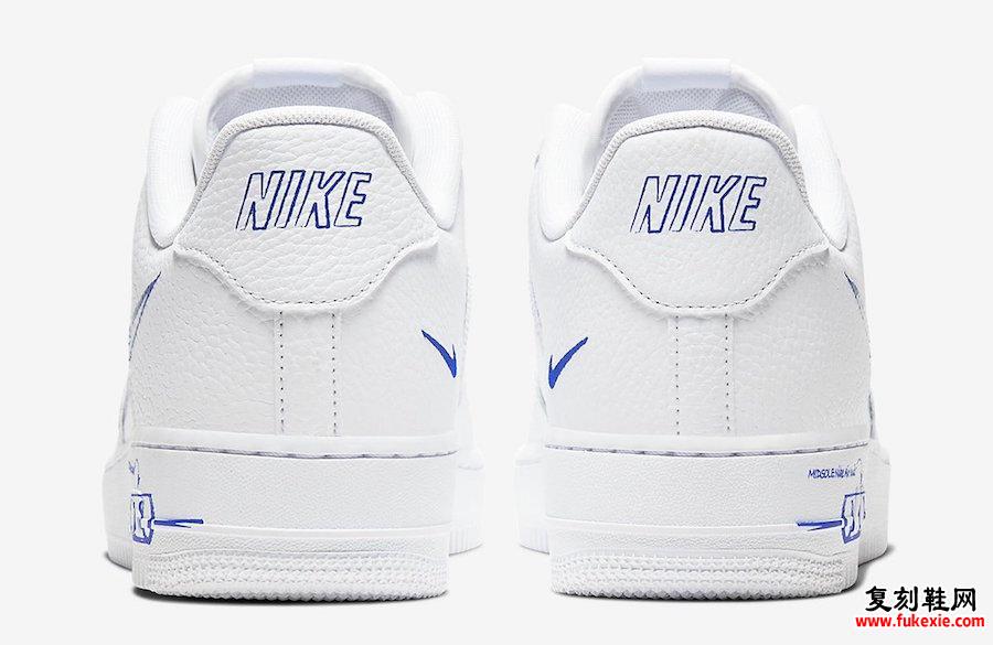 Nike Air Force 1 Low'Sketch'即将上市 货号：CW7581-100