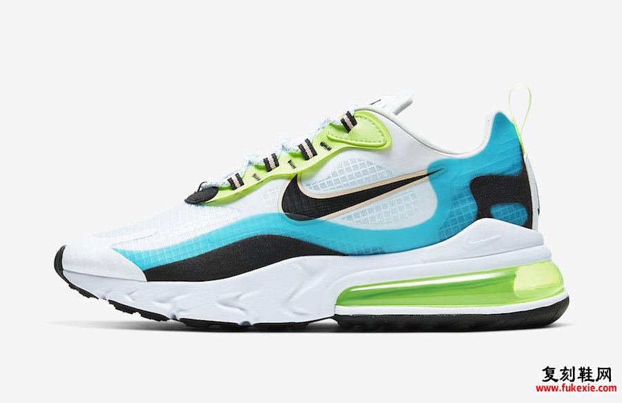 Nike Air Max 270 React Oracle Aqua CJ0579-001发售日期