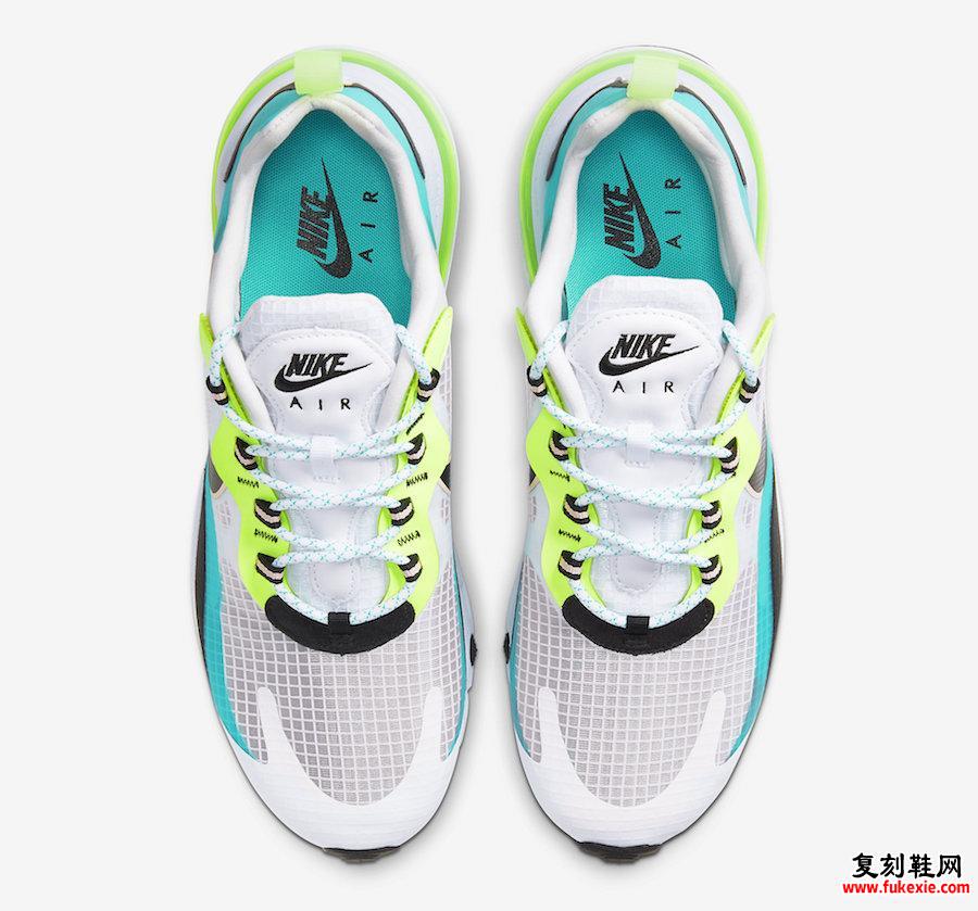 Nike Air Max 270 React Oracle Aqua CJ0579-001发售日期