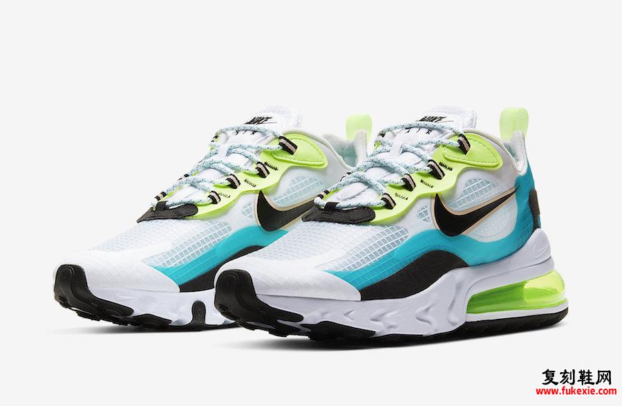 Nike Air Max 270 React在'Oracle Aqua'中亮相 货号：CJ0579-001