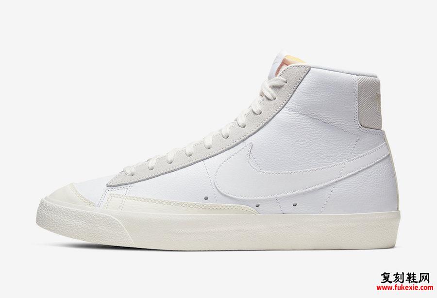 Nike Blazer Mid 77 Vintage White Platinum Tint CW7583-100发售日期