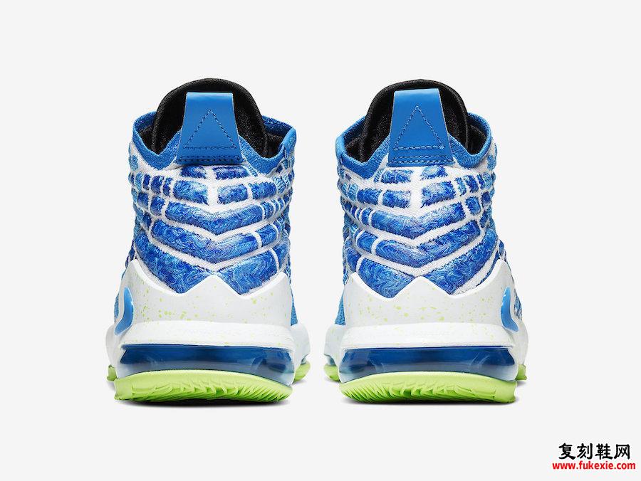 Nike LeBron 17 GS Photo Blue BQ5594-434发售日期信息