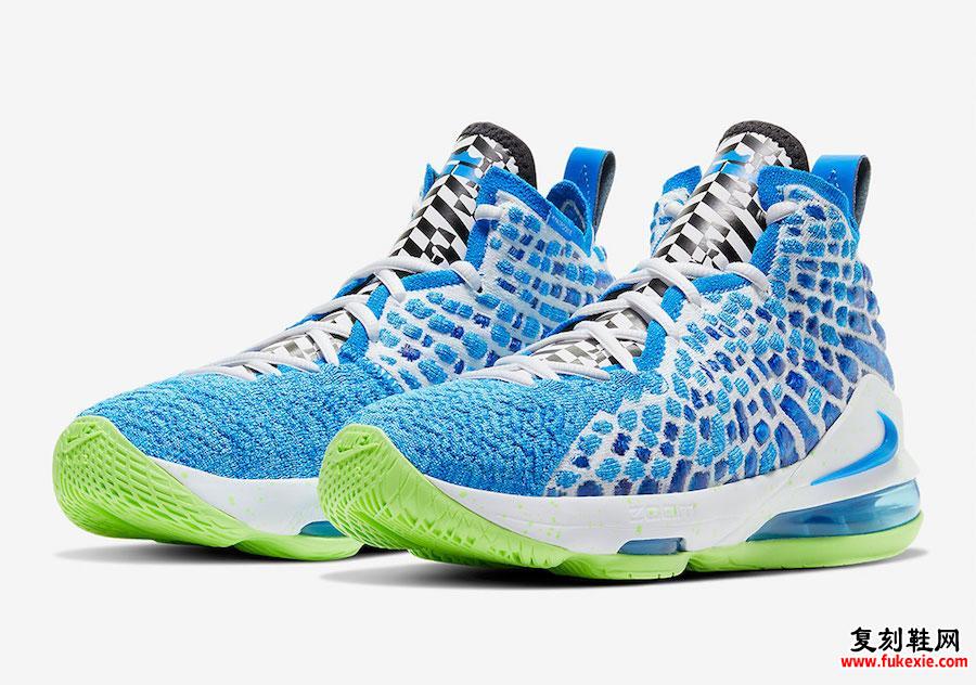 詹姆斯17 Nike LeBron 17'Photo Blue'发售日期 货号：BQ5594-434