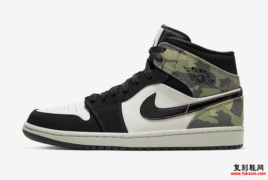 Air Jordan 1 Mid Camo CW5490-001发售日期