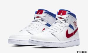 Air Jordan 1 Mid White Red宝蓝色BQ6472-164发售日期