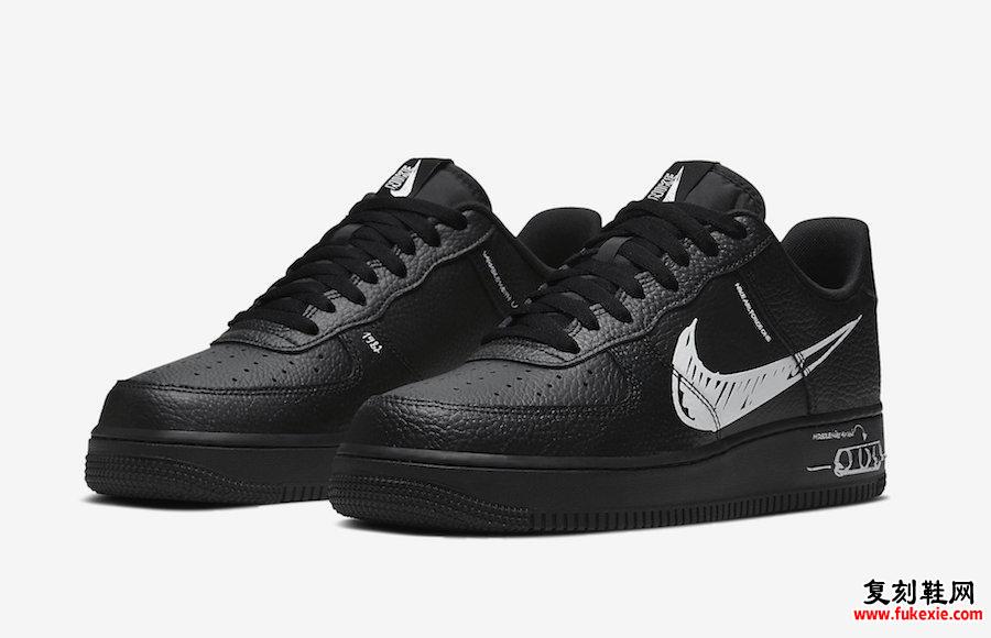 Nike Air Force 1 Low Sketch Pack CW7581-001发售日期