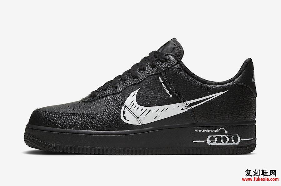 Nike Air Force 1 Low Sketch Pack CW7581-001发售日期