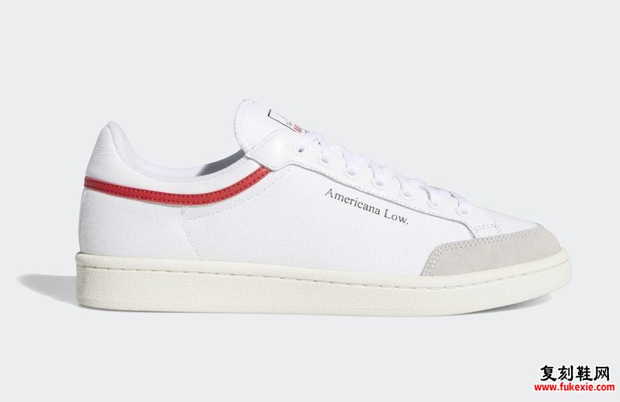 adidas Americana Low White Red EF6385发售日期