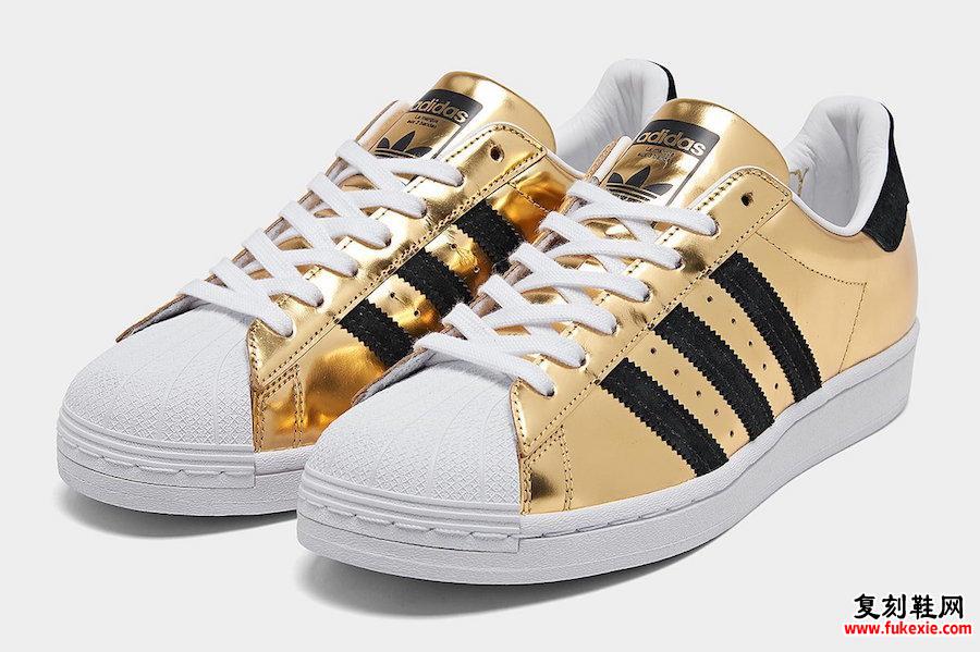 adidas Superstar Gold Metallic FX3900发售日期