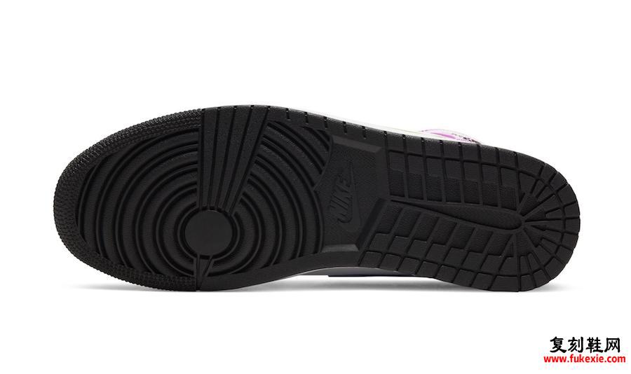 Air Jordan 1 Mid黑色粉红色漆皮发布日期信息