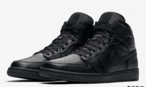 Air Jordan 1 Mid Triple Black 554724-091发售日期