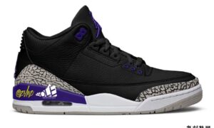 Air Jordan 3 Black Cement Gray White Court Purple CT8532-050发售日期信息