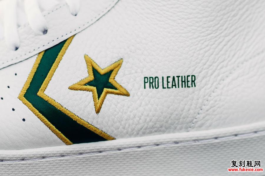 Co<em></em>nverse Pro Leather Mid ‘Celtics’ 实拍上脚图，不容错过