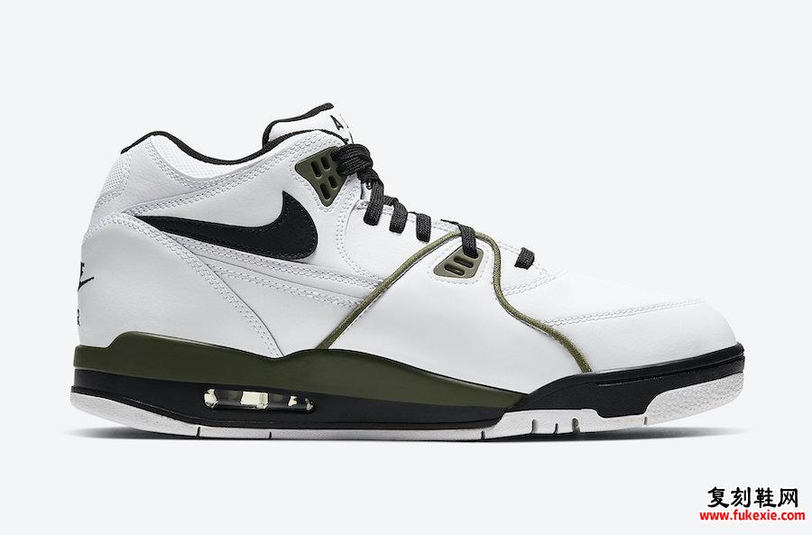 Nike Air Flight 89 White Medium Olive Green Black CJ5390-101发售日期信息