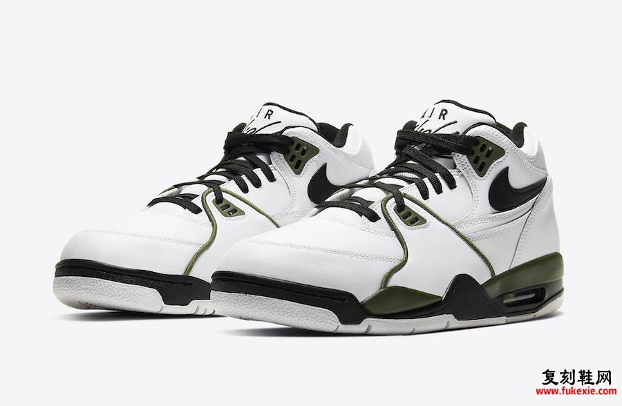 Nike Air Flight 89 White Medium Olive Green Black CJ5390-101发售日期信息