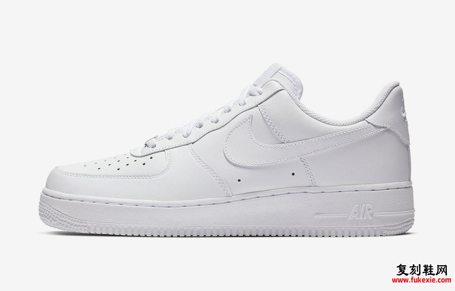 Nike Air Force 1 Low Triple White 315115-112发售日期信息