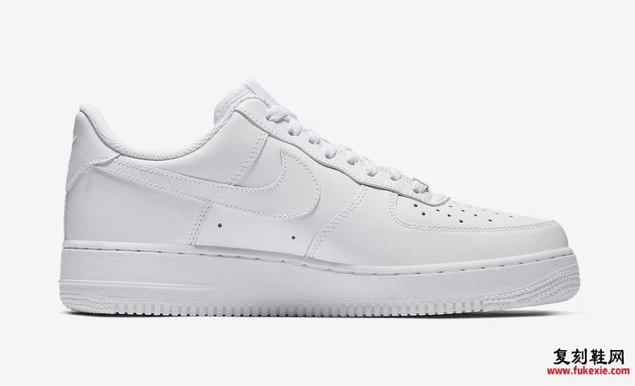 Nike Air Force 1 Low Triple White 315115-112发售日期信息