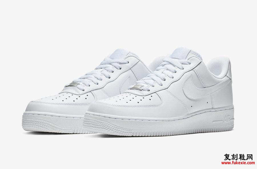 Nike Air Force 1 Low Triple White 315115-112发售日期信息