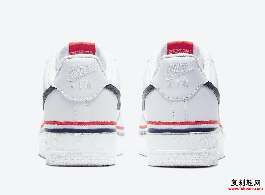 Nike Air Force 1 Low White Blue Red Ribbon CJ1377-100发售日期