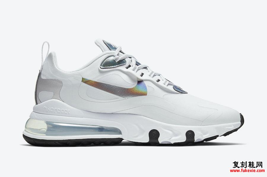 Nike Air Max 270 React White Iridescent CZ7376-100发售日期