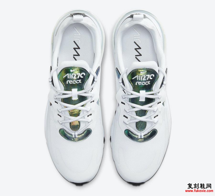 Nike Air Max 270 React White Iridescent CZ7376-100发售日期