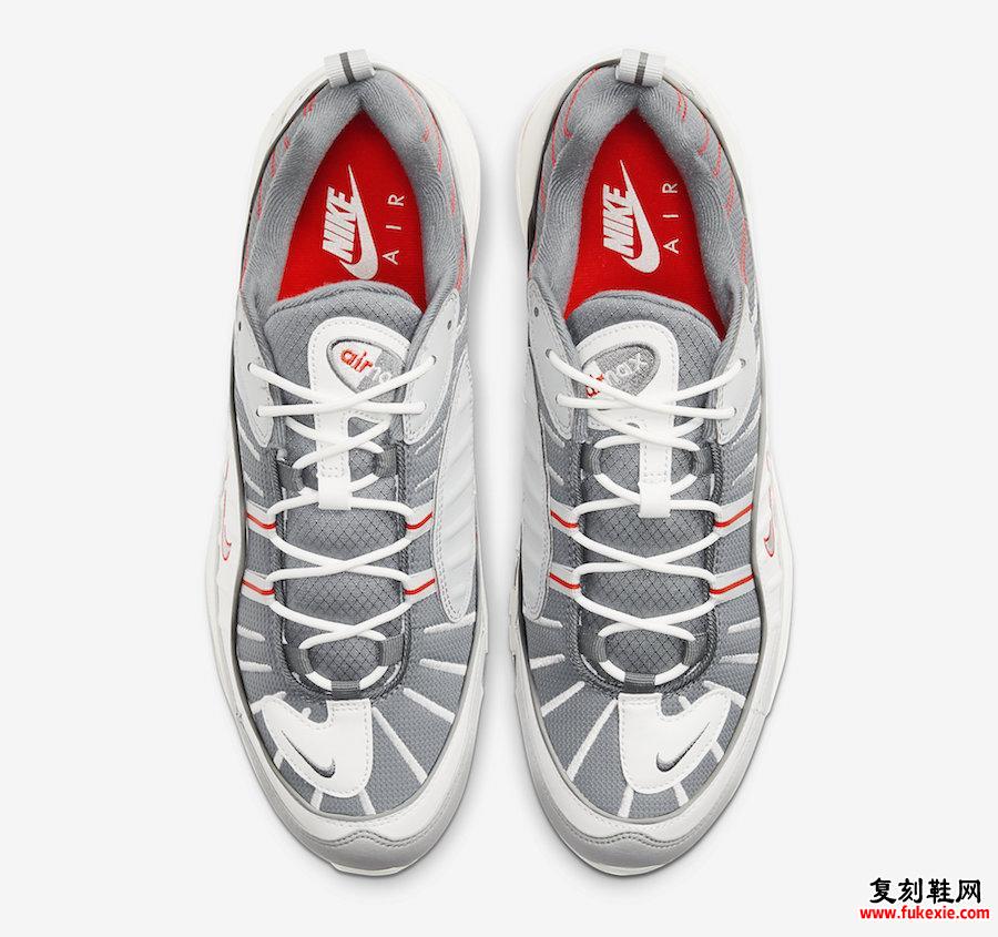 Nike Air Max 98 Gray Sail Habanero Red CJ0592-001发售日期