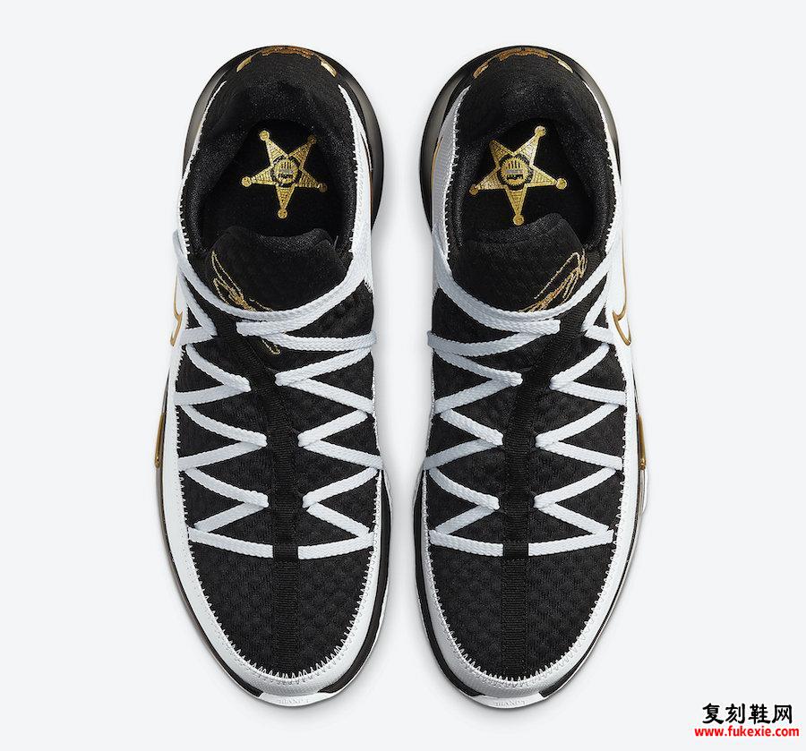 Nike LeBron 17 Low White黑色金属金色CD5007-101发售信息