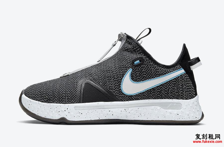 Nike PG 4 Heather Black Blue CD5082-004发售日期