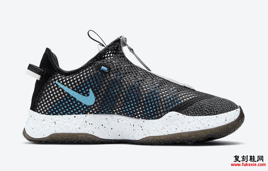 Nike PG 4 Heather Black Blue CD5082-004发售日期