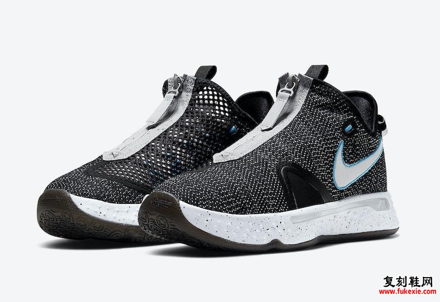 Nike PG 4 Heather Black Blue CD5082-004发售日期