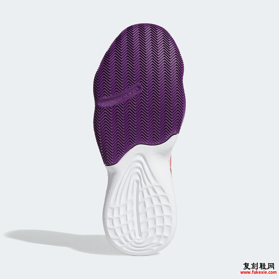 adidas Harden Stepback Black Purple Coral EF9889发售日期