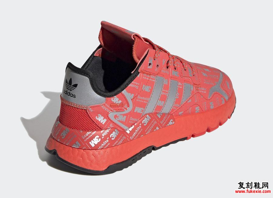 adidas Nite Jogger Reflective Red FV3621发售日期