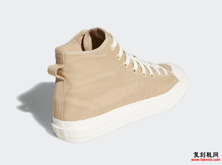 adidas Nizza Hi RF Pale Nude EF5759发售日期