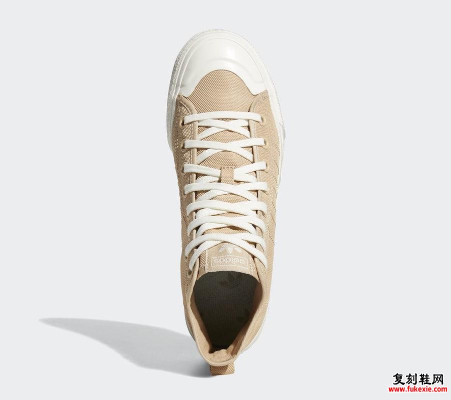 adidas Nizza Hi RF Pale Nude EF5759发售日期