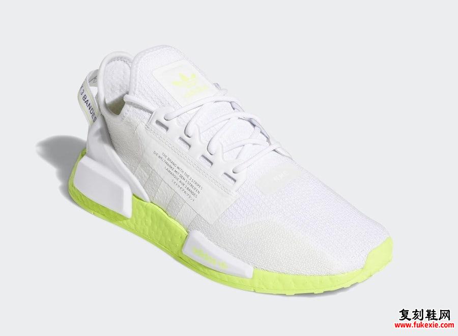 adidas NMD R1 V2 White Volt Boost FX3903发售日期