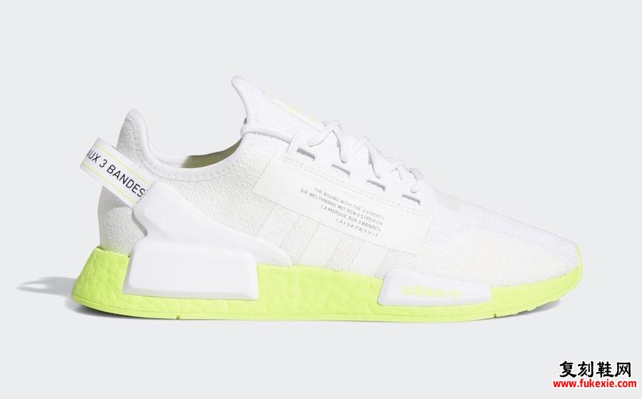 adidas NMD R1 V2 White Volt Boost FX3903发售日期