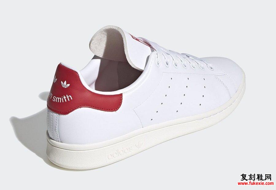 adidas Stan Smith Smile White Scarlett Red FV4146发售日期