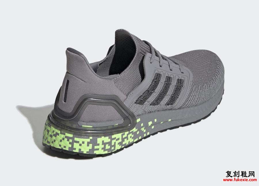 adidas Ultra Boost 2020 Grey Signal Green EG0705发售日期