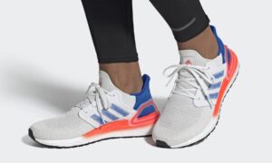 adidas Ultra Boost 2020 White Glory Blue Solar Red EG0708发售日期