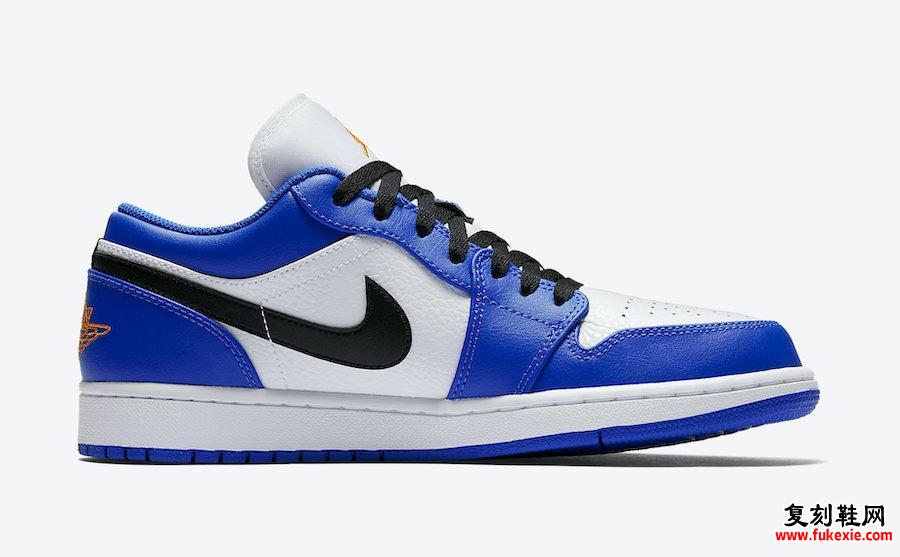 Air Jordan 1 Low Blue Orange 553558-401发售日期