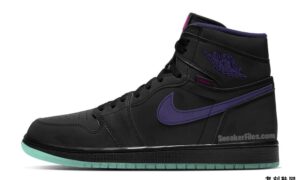 Air Jordan 1 Zoom Black Court Purple Hot Punch Green Glow CT0978-005发售日期