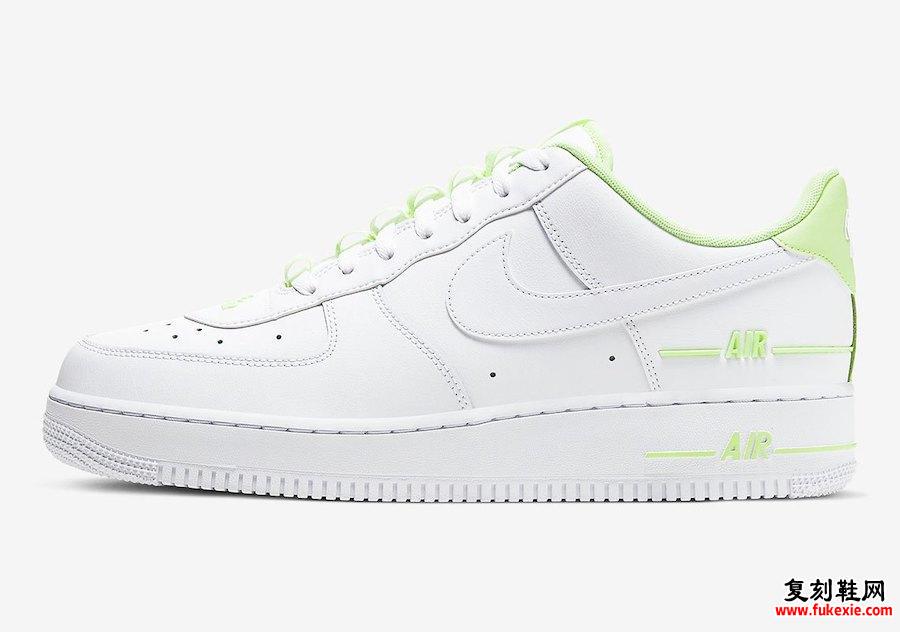 Nike Air Force 1 Double Air White Volt CJ1379-101发售日期