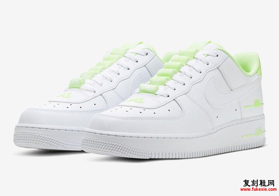 Nike Air Force 1 Double Air White Volt CJ1379-101发售日期